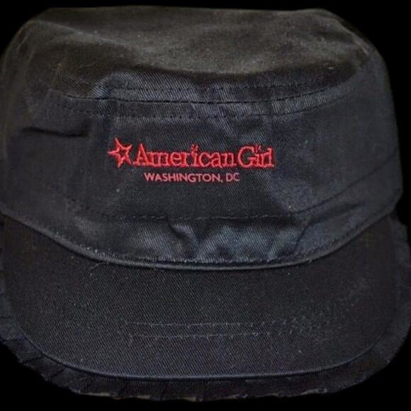 Girls Washington DC - American Girl Place Washington DC Ruffle Black Cap - Picture 2 of 2